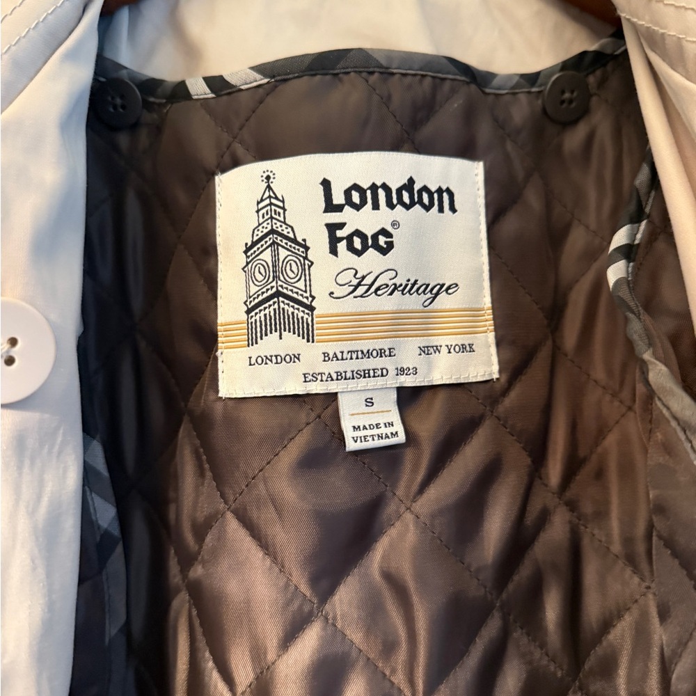 London Fog Women's Classic Beige Trench Coat - Picture 3 of 3